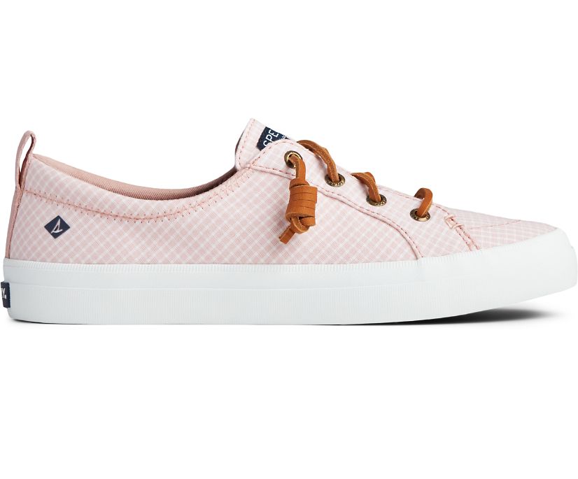 Sperry Crest Vibe Mini Check Sneakers - Women's Sneakers - Pink/White [CM2806147] Sperry Top Sider I